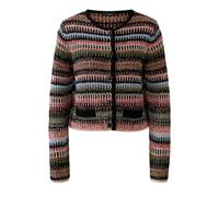 Oui Strickjacke mit Rundhalsausschnitt in Rosa, Größe 34