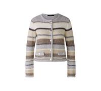 Oui - Strickjacke mit dekorativen Knöpfen lt stone taupe - Gr. - 44