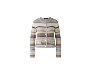 Oui - Strickjacke mit dekorativen Knöpfen lt stone taupe - Gr. - 44