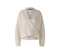 Oui - Strickjacke mit Wolle offwhite - Gr. - 42