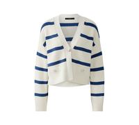 Oui - Strickjacke offwhite blue - Gr. - 38