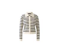 Oui - Strickjacke Viskosemischung white blue - Gr. - 42
