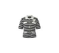 Oui - Strickjacke white black - Gr. - 36