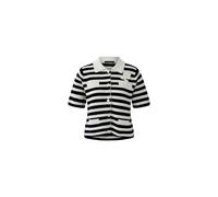 Oui - Strickjacke white black - Gr. - 42