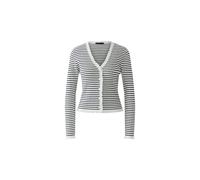 Oui - Strickjacke white blue - Gr. - 40