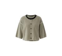 Oui - Strickjacke white green - Gr. - 34