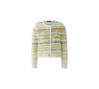 Oui - Strickjacke white yellow - Gr. - 38