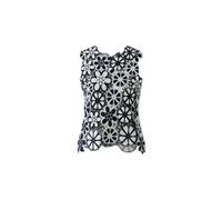 Oui - Stricktop dk blue white - Gr. - 42