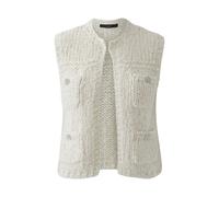 Oui - Strickweste light beige mel - Gr. - 36