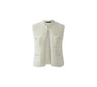 Oui - Strickweste light beige mel - Gr. - 36