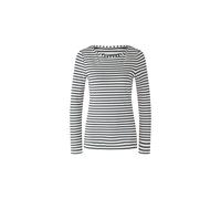 Oui Langarmshirt mit gewirkten Streifen 36