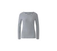 Oui Longsleeve mit U-Boot-Ausschnitt Modell 'SUMIKO' in Marine, Größe 34