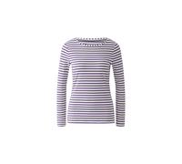 Oui - SUMIKO Langarmshirt violett white - Gr. - 44