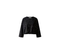 Oui - Sweatshirt Scuba dk brown grey - Gr. - 36