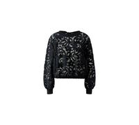 Oui - Sweatshirt Spitze black - Gr. - 42