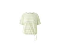 Oui - T-Shirt lt green white - Gr. - 34