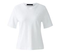 Oui Damen T-Shirt SVEHA Reine Baumwolle gerade geschnitten Uni Business, Freizeit, Lounge/Homewear Rundhals Blende Baumwolle