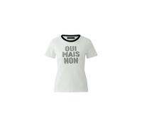 Oui - T-Shirt white black - Gr. - 42