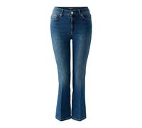Oui - Verkürzte Flared Jeans im Easy kick blau - Gr. - 44