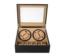 OUKANING 4+6 Uhren Watch Winder Uhrenbeweger Aufbewahrungsbox Leder Uhrenbox Schaukasten