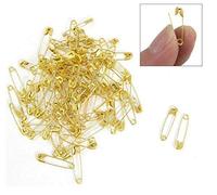 Oulensy 100pcs Sicherheitsnadeln, 20mm Metall Goldfarbe Vorzügliche Kleine Tiny Kleidung Accessoires Trimming Fastener Tool-schaltflächen Mini-sicherheitsnadel Für Poppy Herstellung