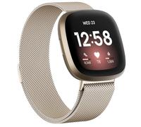 Oumida Armband für Fitbit Versa 3 Armband/Fitbit Versa 4 Armband/Fitbit Sense Armband/Sense 2 Armband für Damen Herren, Edelstahl Metall Ersatzarmband mit Starker Magnet