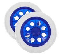 OUNONA 2 Stück Robuste Einkaufswagenräder aus Pu mit Pannensicherem Design und Auffälligem Blauen Rad für Faltbaren Einkaufswagen und Kleinen Anhänger