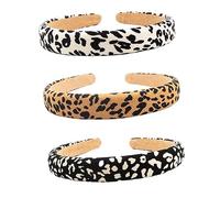 OUNONA 3 Stück Damen Stirnband Leopardenmuster Retro Haarband Für Alltag Party Geschenk