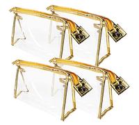 OUNONA 4 Stück Transparente Kosmetiktaschen Reisekulturbeutel mit Reißverschluss Tragbar Leichte Aufbewahrungstasche für Damen Urlaub Fitness Camping