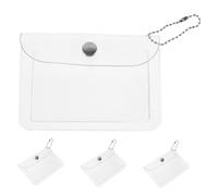 OUNONA 4 Stück Transparente Münzbörse, Kleine Aufbewahrungstasche, Mini-Make-up-Organizer, Durchsichtige Reisetasche, Aufbewahrungstasche Für Frauen, Studenten, Büroangestellte