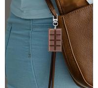 OUNONA 6er-Pack Schokoladen-Schlüsselanhänger: Realistische Schokoladen-Schlüsselringe für Rucksäcke und Taschen - süße Schlüsselanhänger aus Imitat, ideal als Mitgebsel für Partytüten