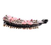 OUNONA Bananen Haarspange mit Strasssteinen Sichere Haarklammer für Damen Modisches Haaraccessoire aus Bruchfestem Material zum Stylen von Pferdeschwanz und Hochsteckfrisuren im Alltag