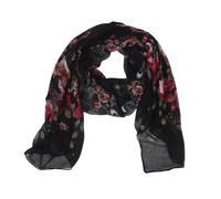 OUNONA Leichter Damenschal aus Gauze mit Blumenmuster Weicher und Atmungsaktiver Halsschal für Damen Modisches Boho Schultertuch für Drinnen und Draußen