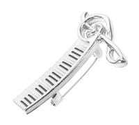 OUNONA Musiknoten Brosche Damen Zinklegierung Klavier Motiv Schmuckmode Trendiger Anstecker für Kleidung und Accessoires Geschenkidee für Musiker und Musikliebhaber