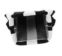 OUNONA Reise Kosmetiktasche Damen Groß Polyester Mit Henkel Streifenmuster Handgelenktasche Kulturbeutel Für Reisen