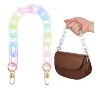 OUNONA Taschenkette 1 Stück Acryl Bunte als Ersatzriemen für Handtaschen und Umhängetaschen Umweltfreundlich und Vielseitig für Selbstgemachte Taschen