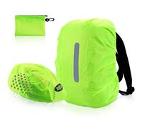 Ourdort Regenschutz Set für Helm Rucksack,Helm Regenschutz,Schulranzen Helmschutz,Helmbezug wasserdicht mit Sicherheits,Schutzhülle Fahrradhelm Ranzen Unisex