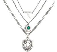 OURECO Halskette Herren Hope MIKAELSON Halskette Familienkamm Anhänger Wishbone Legacies Multi Layer Halskette Frauen Cosplay Schmuck Wunsch Schlüsselband Kette Halskette Damen (Size : As Show)