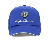 OUSIKA Baseballkappe, Herren Snapback Kappe für Männer und Frauen, Unisex, für Alfa Romeo Giulia Stelvio Giulietta 159 147 156, für Männer, Autofans, Hüte,Blue