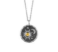 Out A Vintage Personality Your and Halskette Sun Stand Moon Silver Macht Halsketten und Anhänger Schlichte Ketten Für Damen Silber
