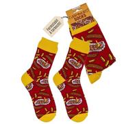 Out of the blue Curry Wurst Socken | Originelles Design | Lustige Motivsocken für Damen & Herren | Größe 42-46 | Weiche Baumwollmischung & elastischer Bund