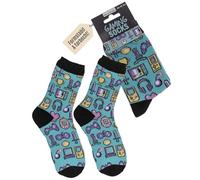 Out of the blue Gaming Socken | Originelles Design | Lustige Motivsocken für Damen & Herren | Größe 36-42 | Weiche Baumwollmischung & elastischer Bund