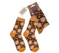 Out of the blue Kaffee Socken | Originelles Design | Lustige Motivsocken für Damen & Herren | Größe 36-42 | Weiche Baumwollmischung & elastischer Bund