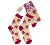 Out of the blue Kuchen Socken | Originelles Design | Lustige Motivsocken für Damen & Herren | Größe 36-42 | Weiche Baumwollmischung & elastischer Bund