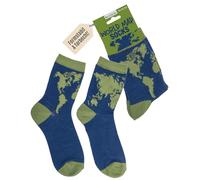 Out of the blue Socken, Weltkarte, Größe 36-42, 70% Baumwolle, 25% Polyester, 5% Elasthan, mit Headercard, 12 Paar im Polybeutel