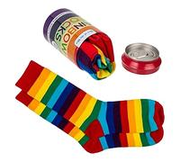 Out of the Regenbogen Socken im Paar in schöner Metalldose - Strumpf