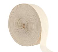 OUTALIZ Baumwollband Schrägband, 3cm x 50m/1,18in x 164 Foot Beige Nahtband Gurtband Baumwollband, Saumband zum Nähen, Fischgrätenstich Baumwollband Gurtband, Suitable for Sewing, DIY Handwerk