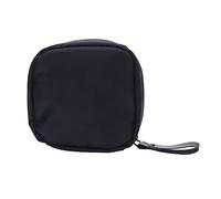 Outanaya 1 Stück Mini Kosmetiktasche Tragbare Reißverschluss Kulturbeutel für Reisen Kosmetik Organizer Schwarz mit Innenfutter S für Toilettenartikel und Persönliche Gegenstände