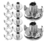 Outanaya 100 Stück 5 zahn Schuhspikes aus Edelstahl Rutschfeste Anti Rutsch Gripper für Schuhe Winter Trekking und Schneetouren