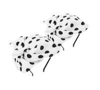 Outanaya 2stücke Fascinator Haarband Für Damen Vintage Beret Hutstil Mit Punkten Für Teeparty Hochzeit Cosplay Und Partyzubehör Weiß